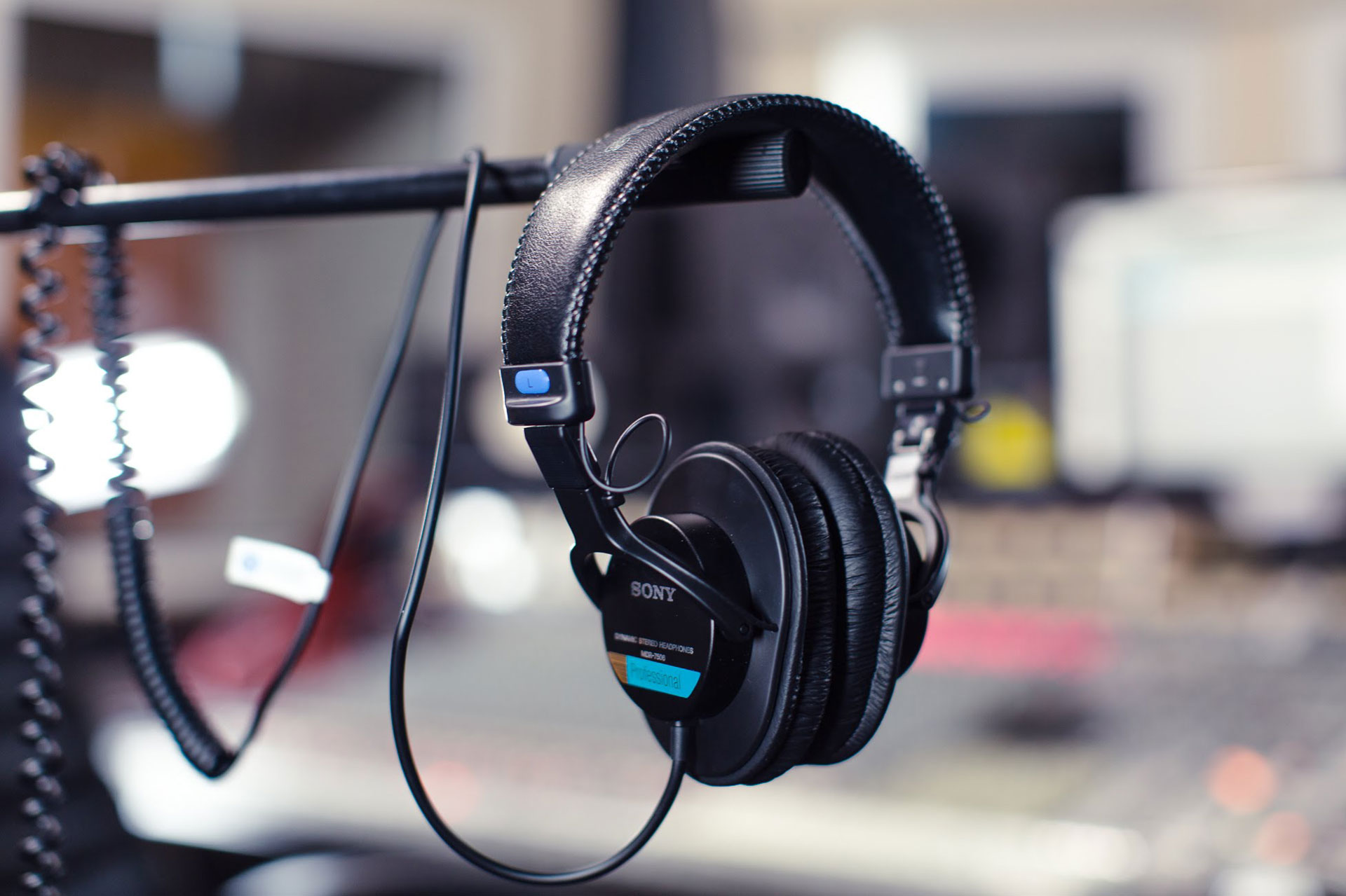 Sony MDR=7506 headphones.