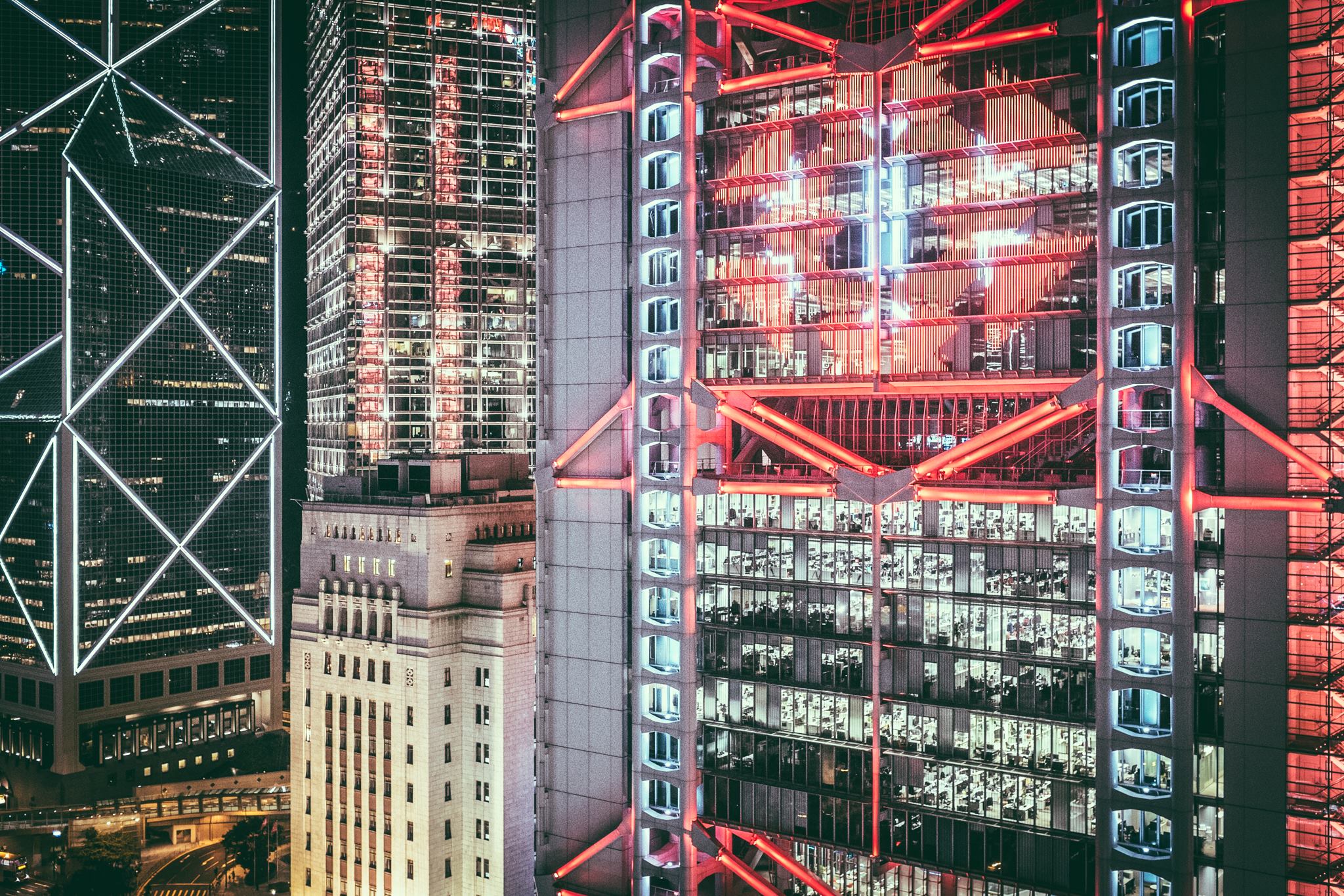 Victoria Harbour and the HSBC building in Hong Kong.