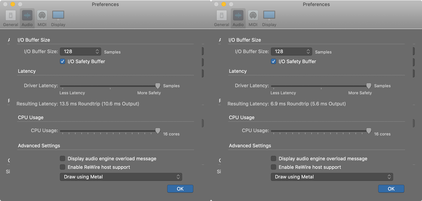 The Best Sample Rate for MainStage
