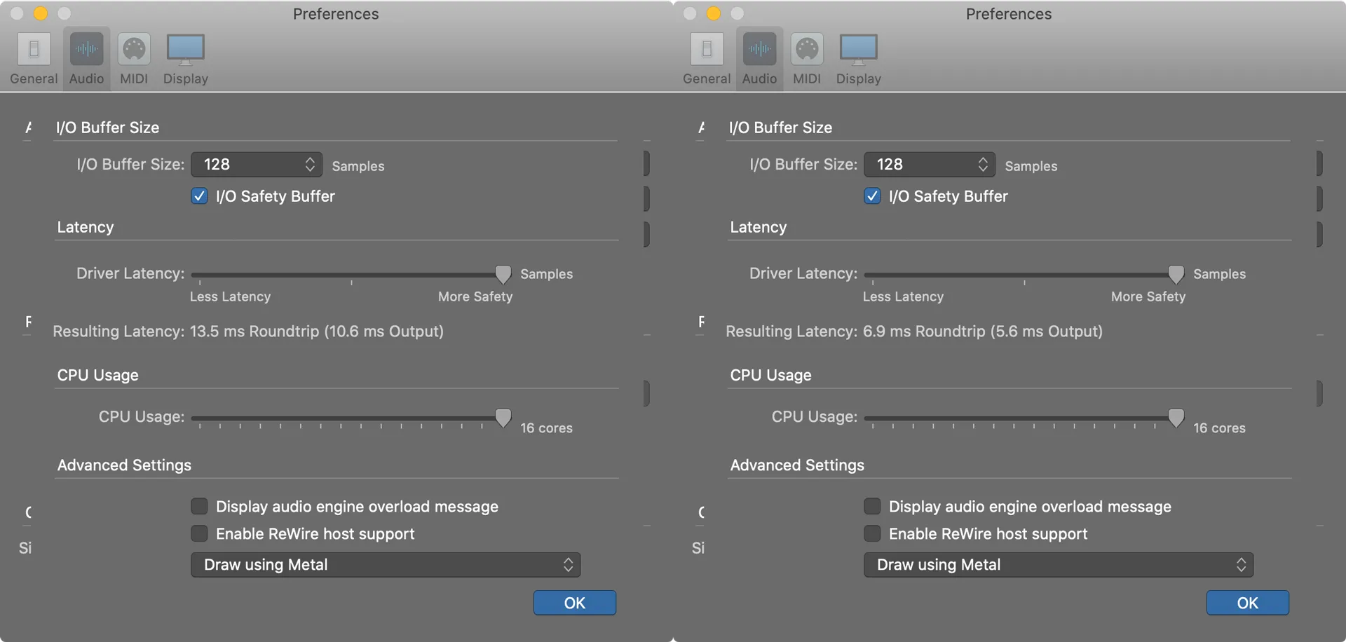 The Best Sample Rate for MainStage
