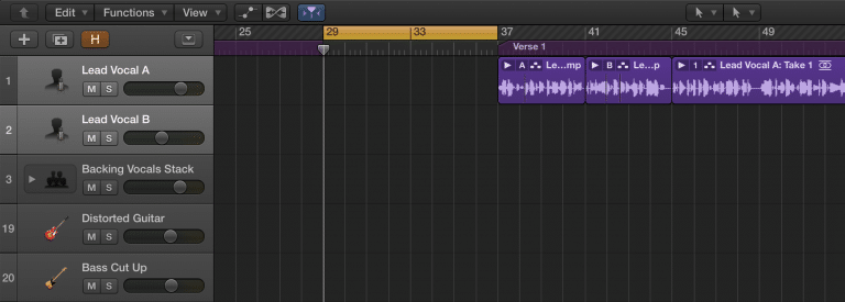 Cut out a selected region in Logic Pro X