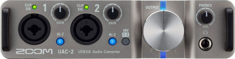 The Zoom UAC-2 is a low-latency interface for MainStage.