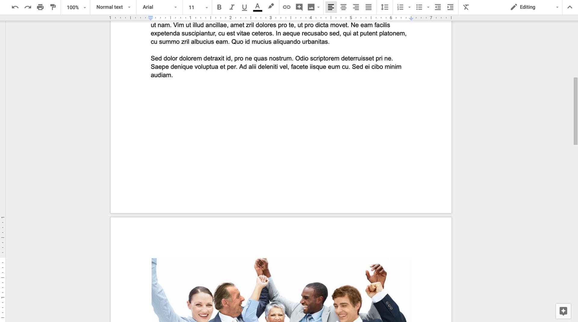 Page breaks in Google Docs are annoying.