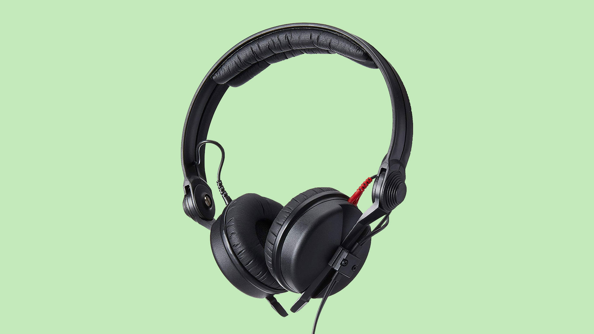 The Sennheiser HD-25 is a good pair of headphones for podcasting and listening to bass-heavy music.
