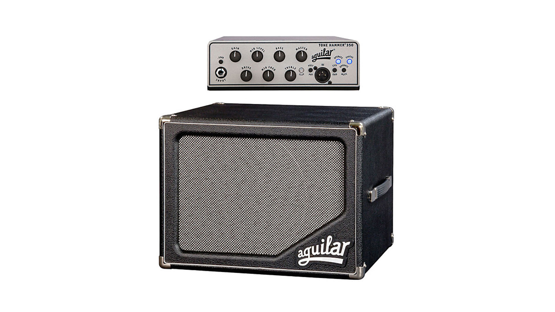 The Aguilar Tone Hammer 350 amp and SL112 cabinet.