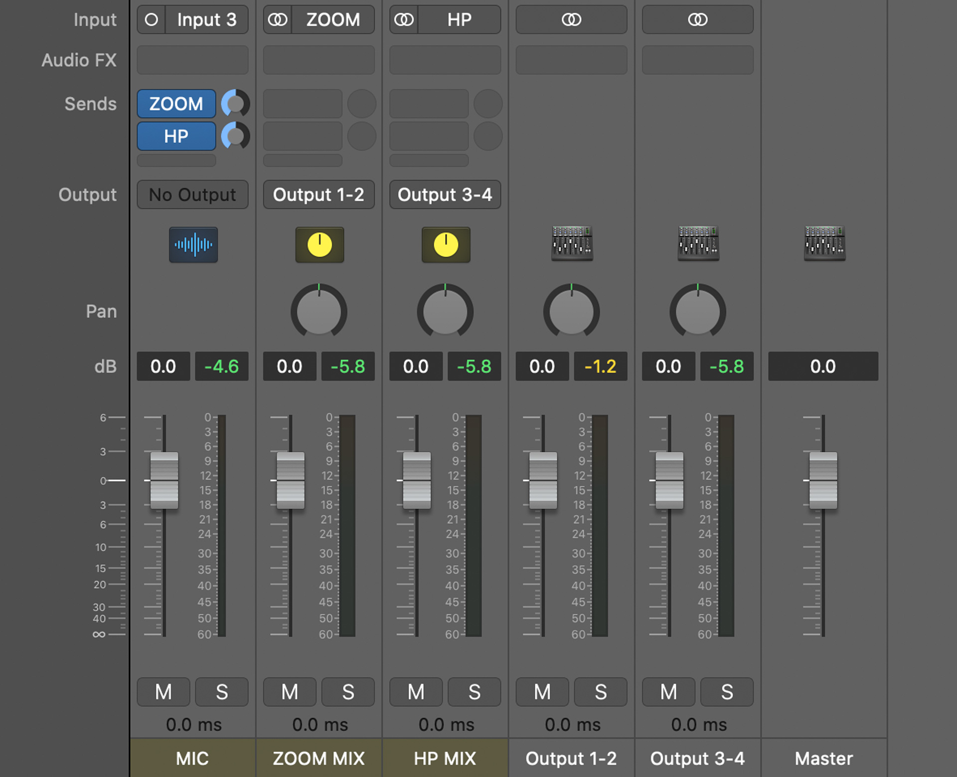 Configure MainStage output settings.