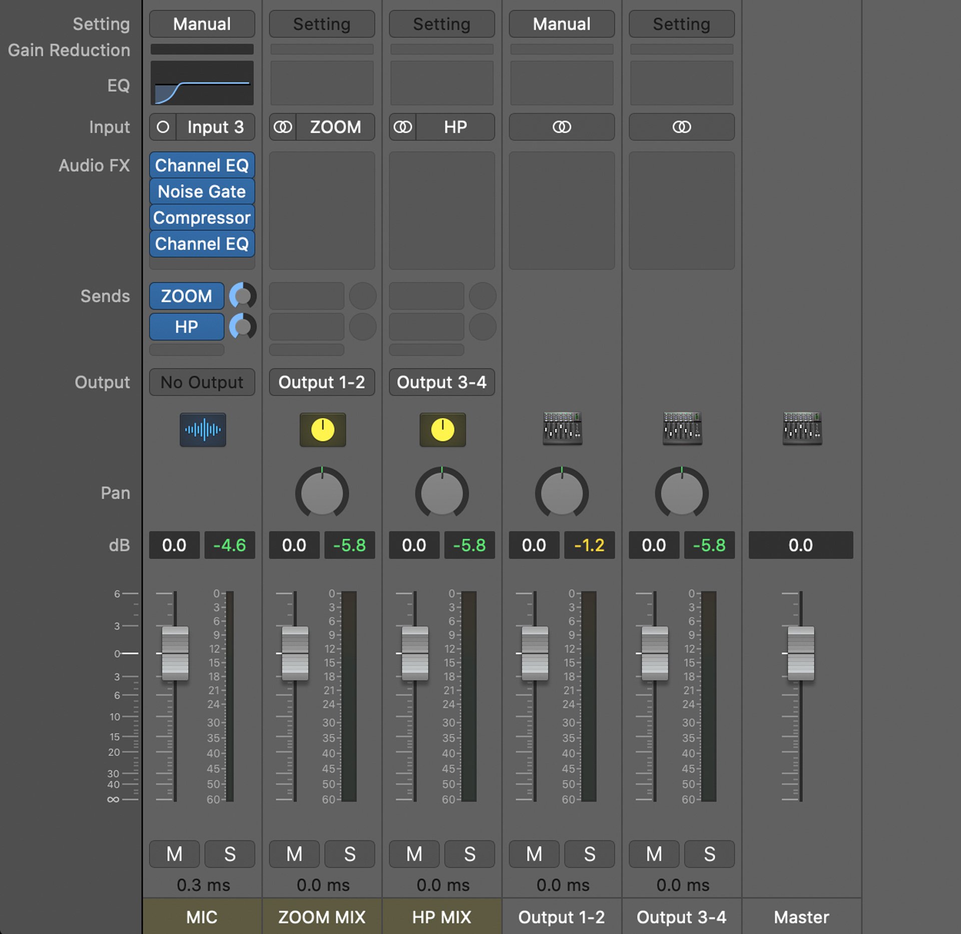 Add a vocal effects chain in MainStage.