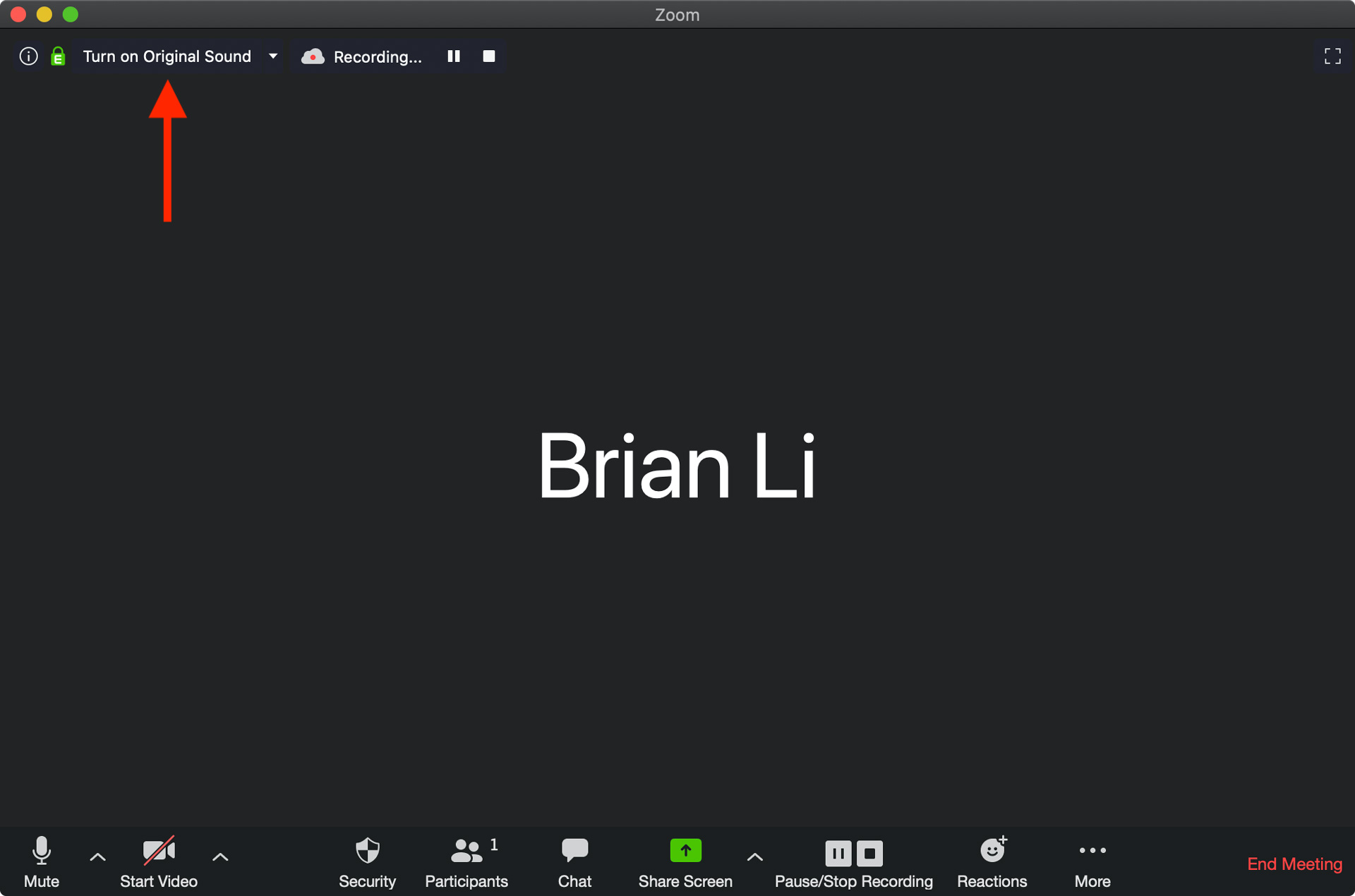 Turn on original sound in Zoom.