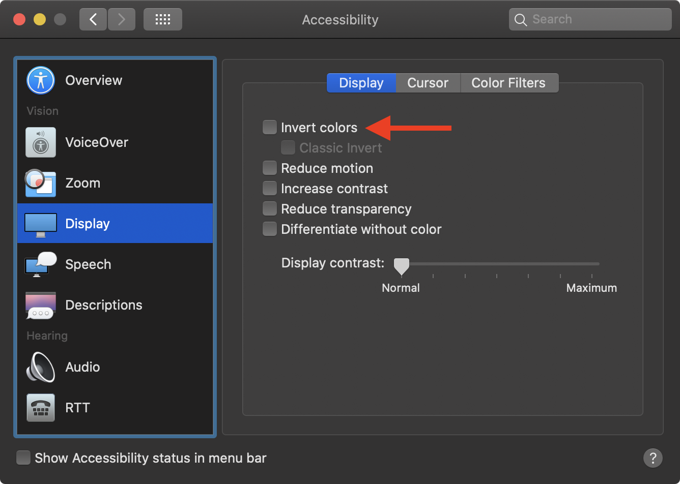 How to invert colors on your Mac