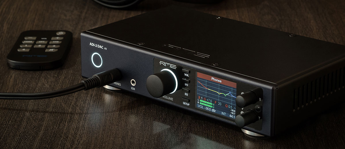 The RME ADI-2 FS is a hyper-transparent DAC/amp combo that's suitable for both pro audio and audiophile use cases.