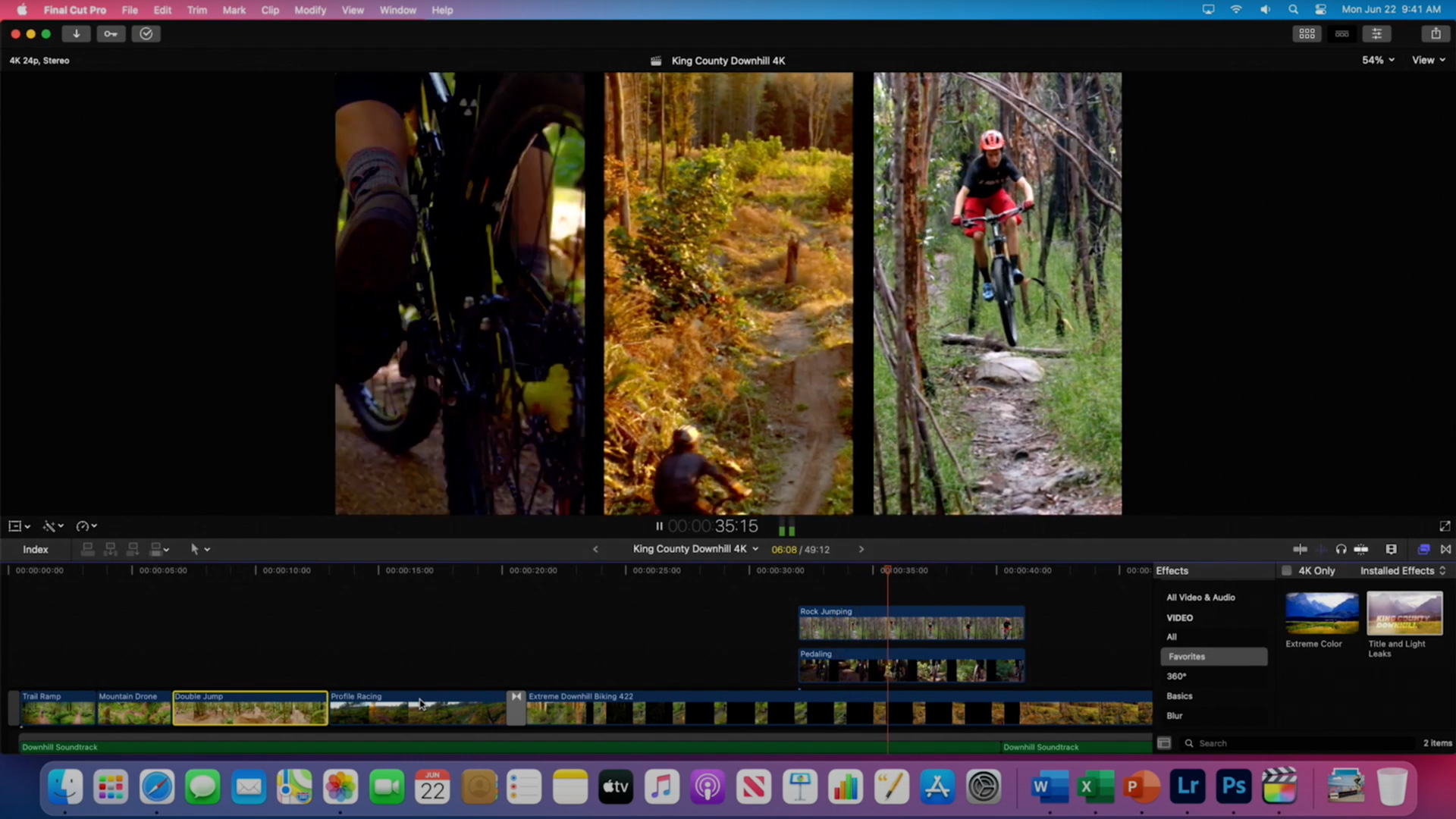 Final Cut Pro X demo on Apple Silicon at WWDC 2020.