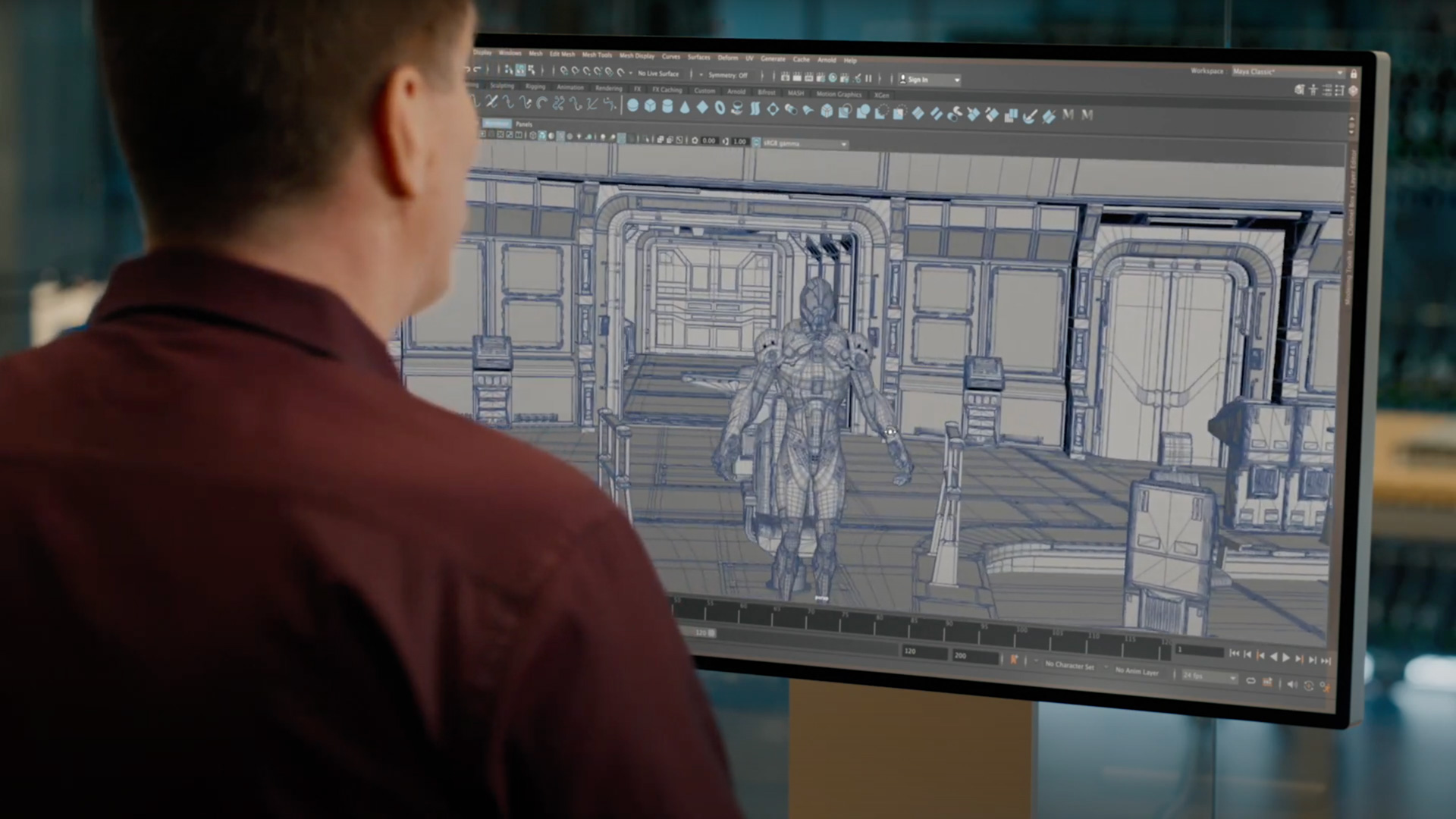 Maya demo on Apple Silicon at WWDC 2020.