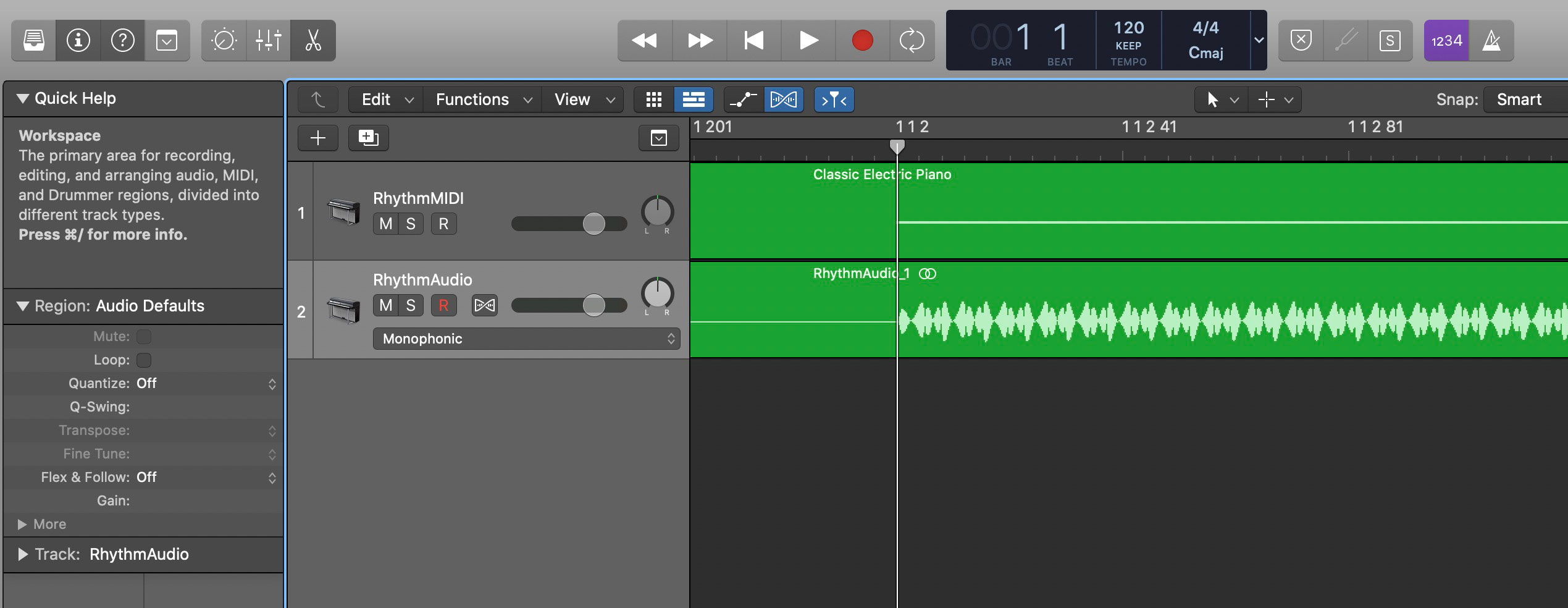 logic pro x quantize audio